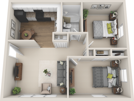 2 Bed 1 Bath Cottonwood Select – photo 1