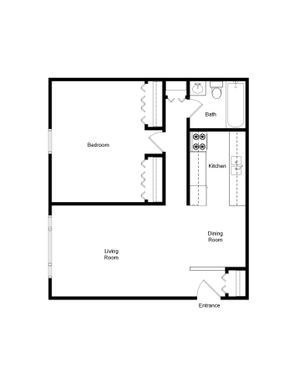 1 Bed 1 Bath – photo 1