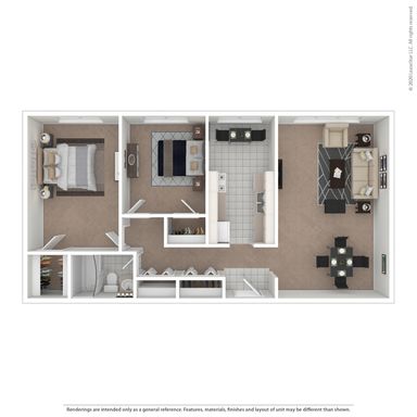 2 Bed 1 Bath