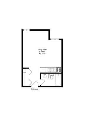 Studio Floor Plan – photo 1