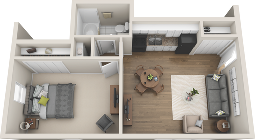 1 Bed 1 Bath Cottonwood A Renovated