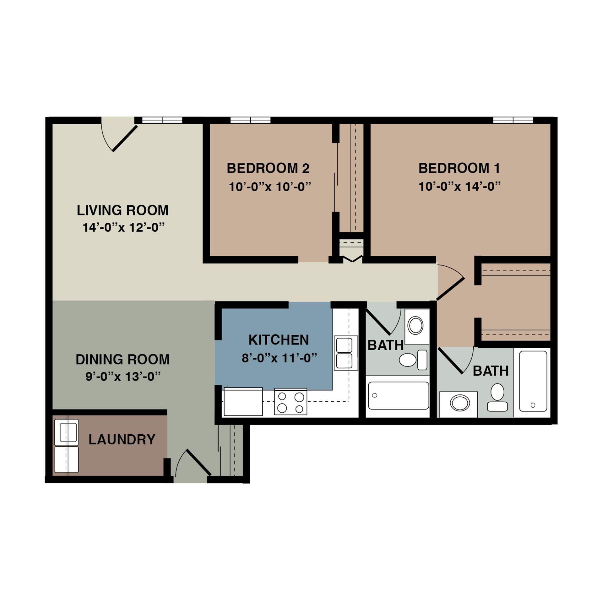 Sioux Falls Apartment: 2601 S Kiwanis Ave