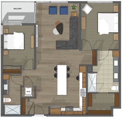 The Fairway Luxury Apartments: Two Bedroom SE – photo 1