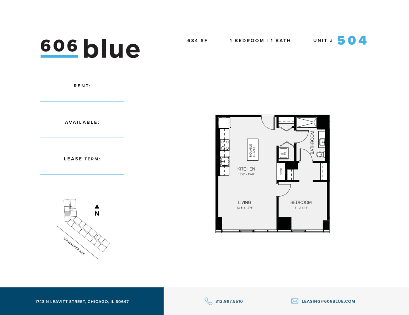 Chicago Apartment: 1743 North Leavitt St