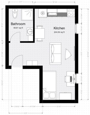 Venango 2 - Medium Studio Single Living Design