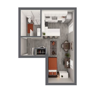 Hampshire Summit Compact 1BR - 550 sqft - 3rd Floor