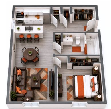 Hampshire Summit Classic 1BR - 605 sqft - 3rd Floor