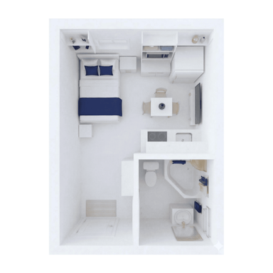 Small Paint Studio – Fully Furnished Efficiency