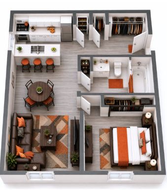 Beautiful 1 Bed/1 Bath Unit