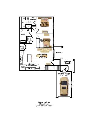 2 Bedroom / 2 Bathroom Apartment