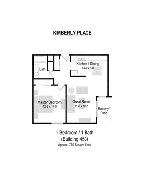 1 Bed / 1 Bath Apartment – photo 1