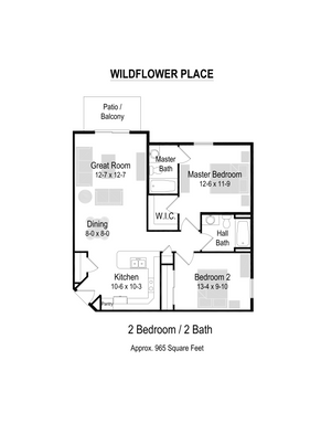 2 Bed / 2 Bath Apartment – photo 1