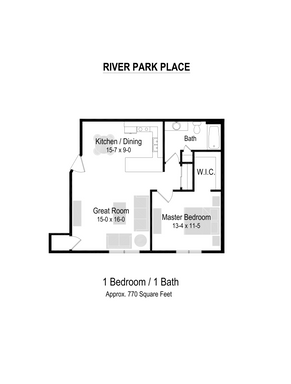 1 Bed / 1 Bath Apartment