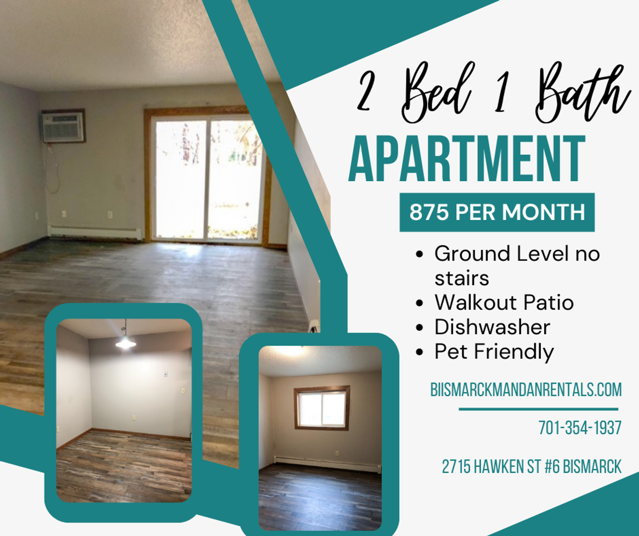 Bismarck Apartment: 2715 Hawkens St