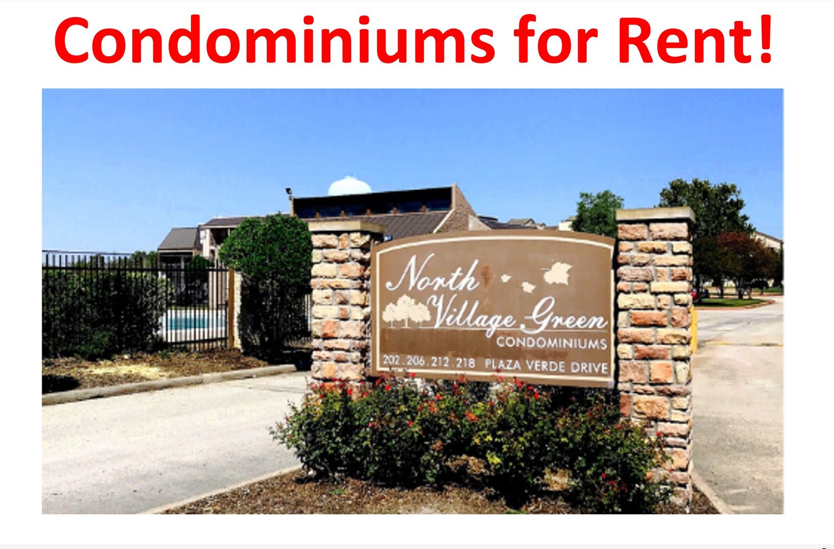 Houston Condo: 206 Plaza Verde Dr