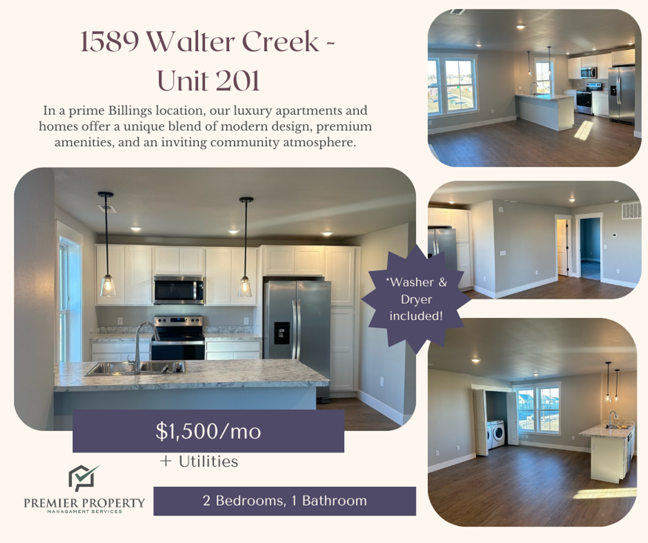Billings Apartment: 1589 Walter Creek Blvd.