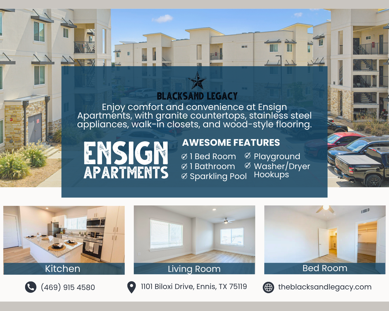 Ennis Apartment: 1101 Biloxi Drive