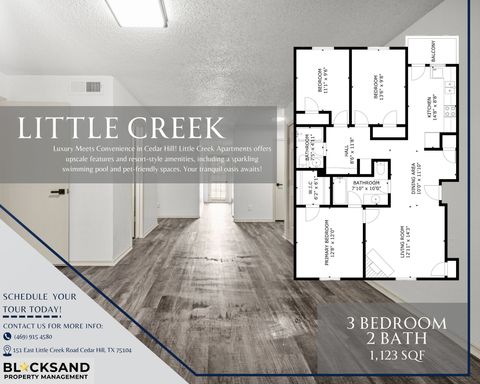 Experience Luxury: 3-Bedroom Townhomes in Cedar Hill’s Little Creek!