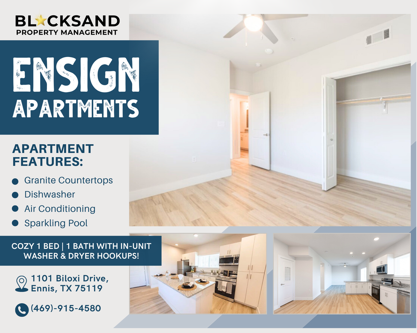 Ennis Apartment: 1101 Biloxi Drive