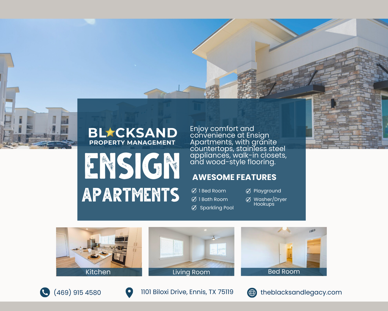 Ennis Apartment: 1101 Biloxi Drive