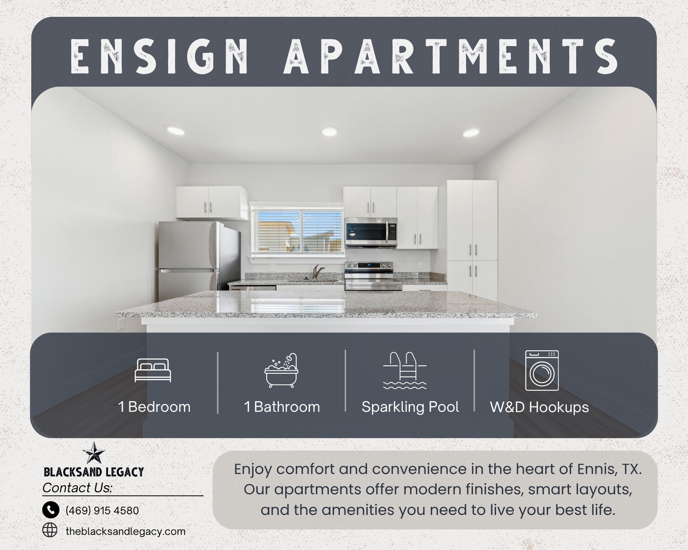 Ennis Apartment: 1101 Biloxi Drive