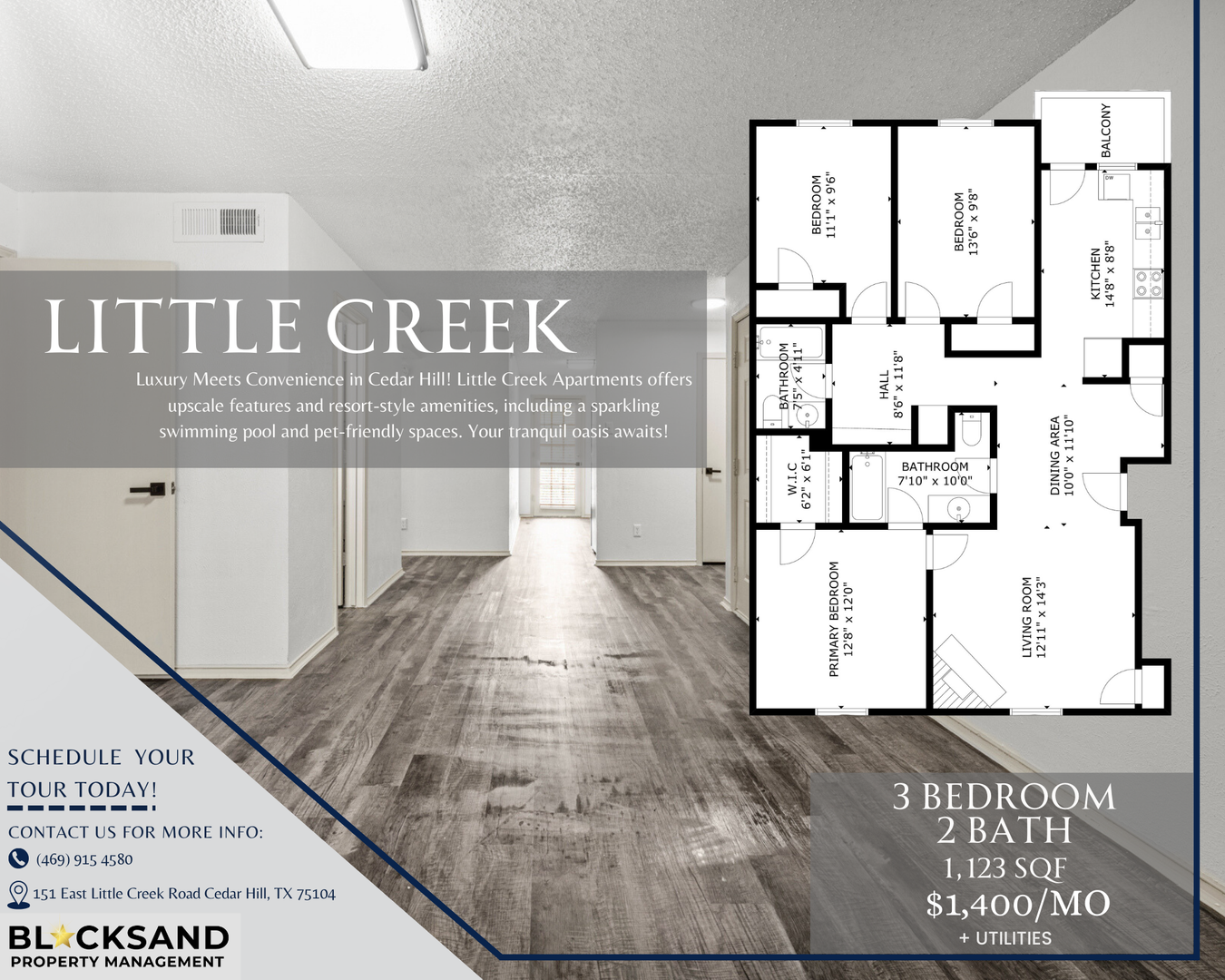 Cedar Hill Apartment: 151 East Little Creek Road