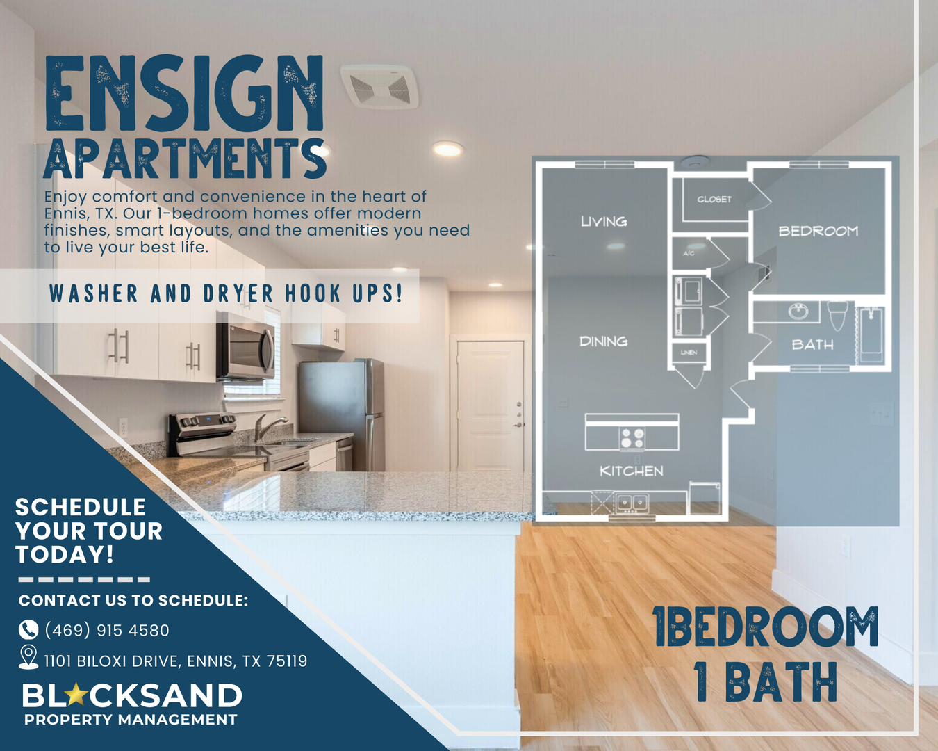 Ennis Apartment: 1101 Biloxi Drive