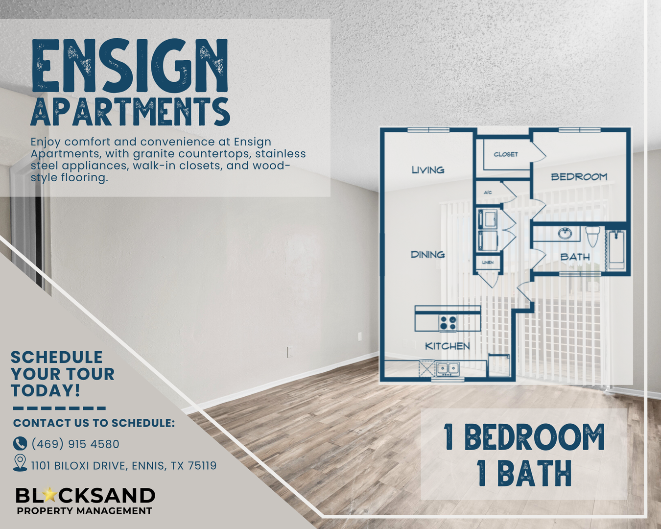 Ennis Apartment: 1101 Biloxi Drive