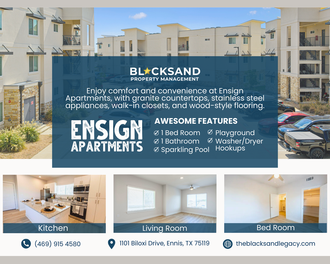 Ennis Apartment: 1101 Biloxi Drive