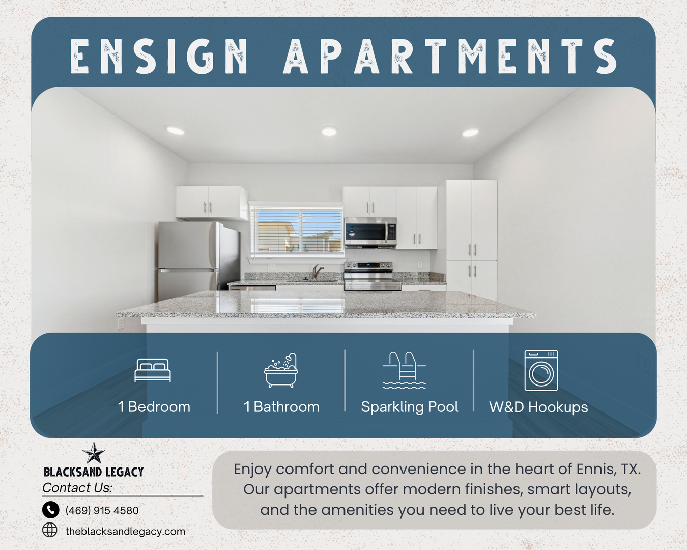Ennis Apartment: 1101 Biloxi Drive