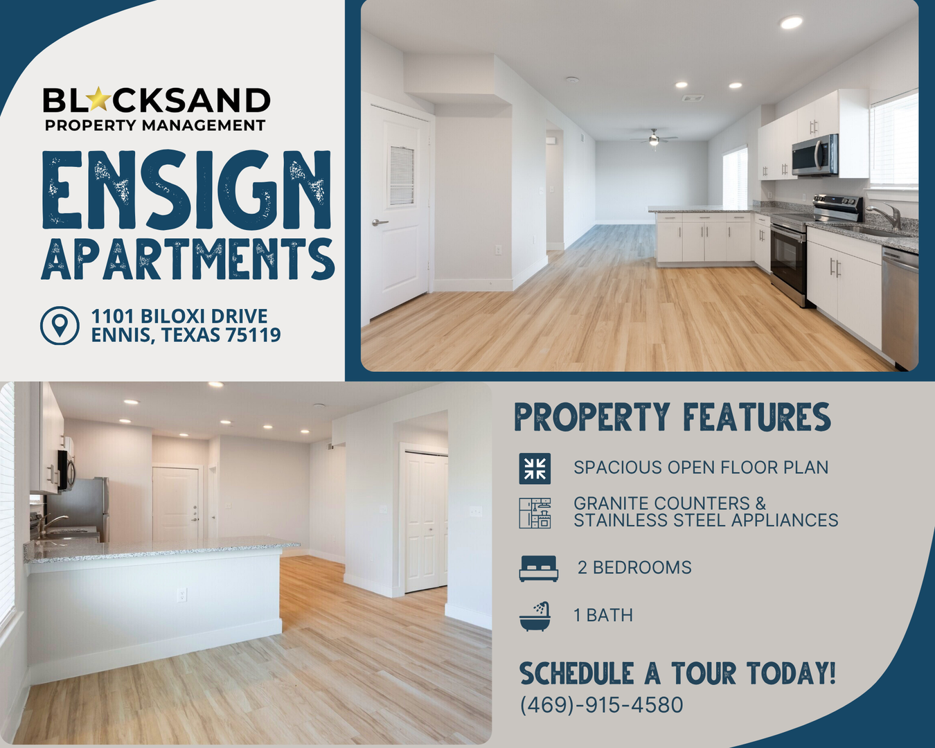 Ennis Apartment: 1101 Biloxi Drive
