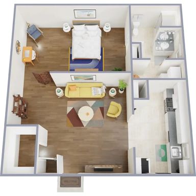 Studio | 1ba Apartment - Remodeled – photo 1
