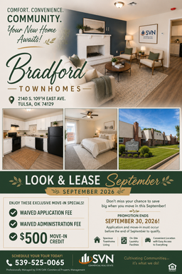 Spacious townhomes available in Tulsa! – photo 1