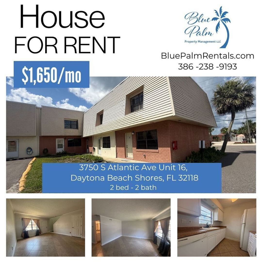 Daytona Beach Shores House: 3750 S Atlantic Ave Unit 16