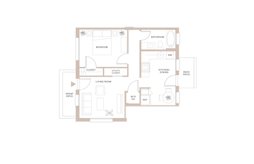 1 Bedroom Rental – 1100 Washington Circle, D-1125, East Point, GA 30344