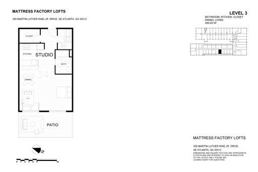Studio Rental – 300 Martin Luther King Jr DrSE, 300-342, Atlanta, GA 30312