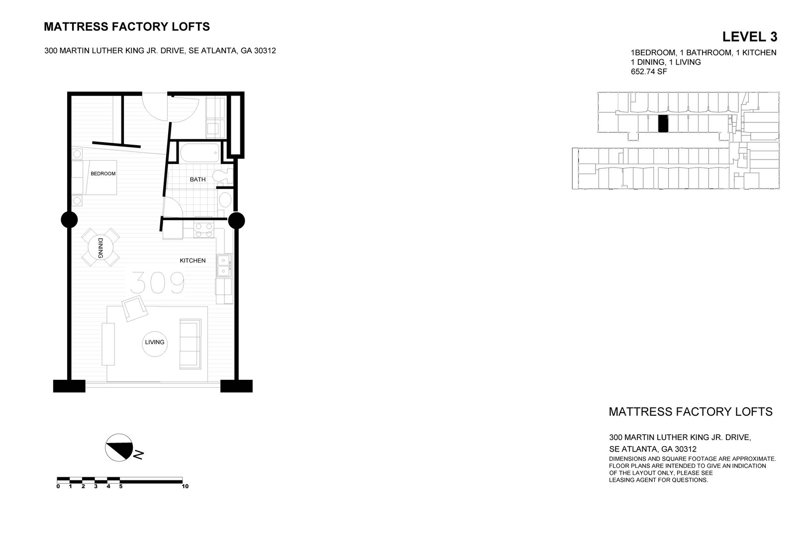 ATLANTA Apartment: 300 Martin Luther King Jr Dr SE