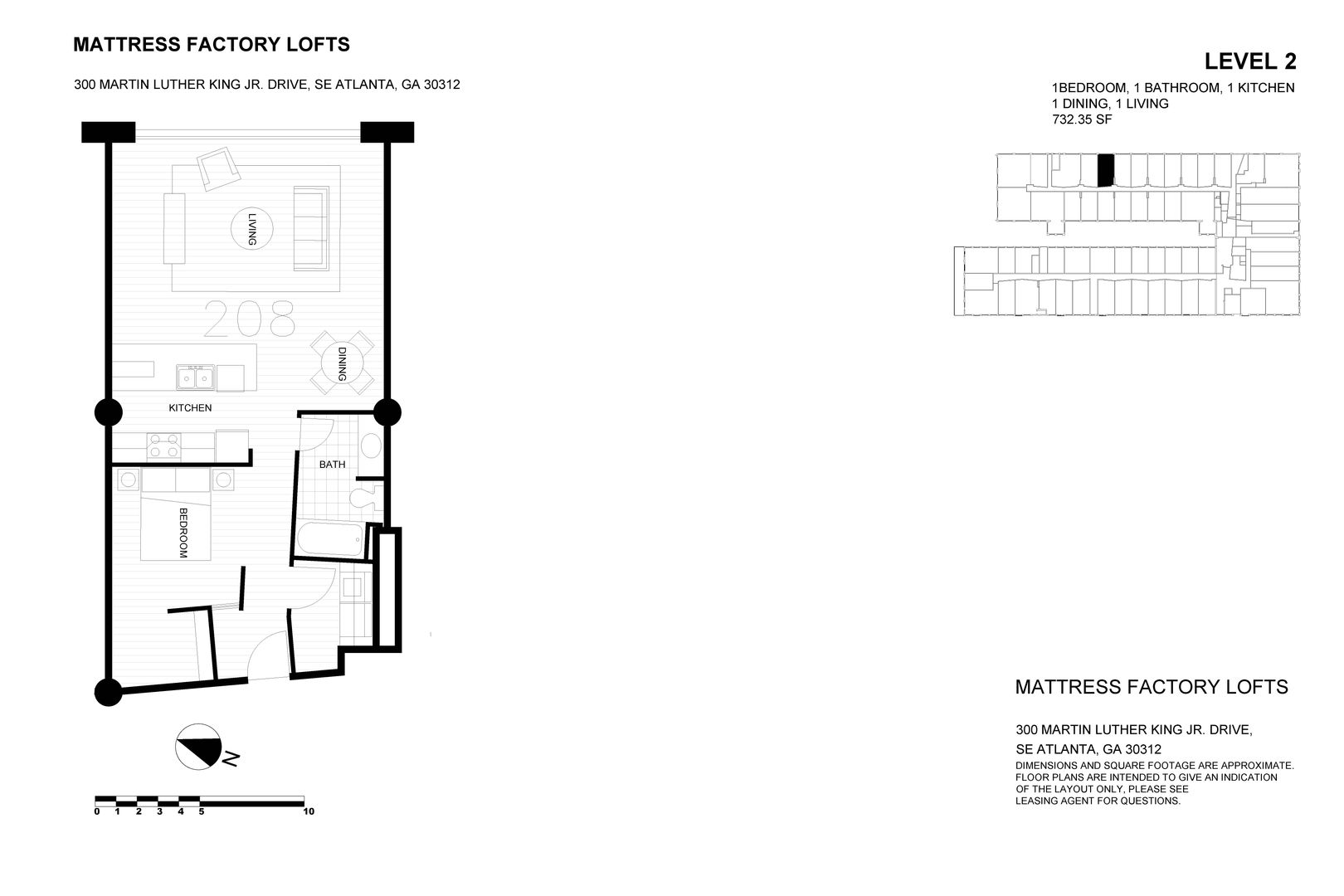 ATLANTA Apartment: 300 Martin Luther King Jr Dr SE