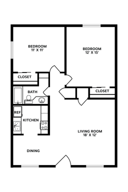 6190B1 - 2 bed 1 bath – photo 1