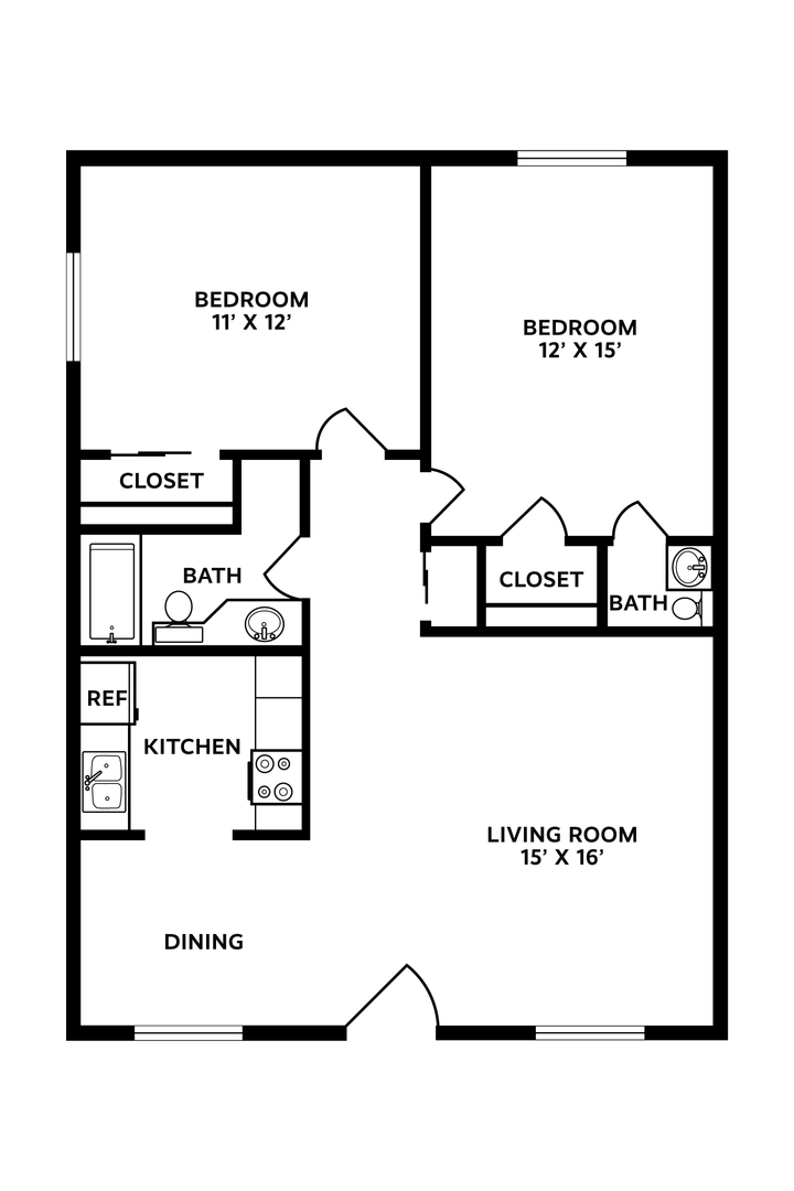 Charleston Apartment: 1545-1551 Sam Rittenburg Blvd