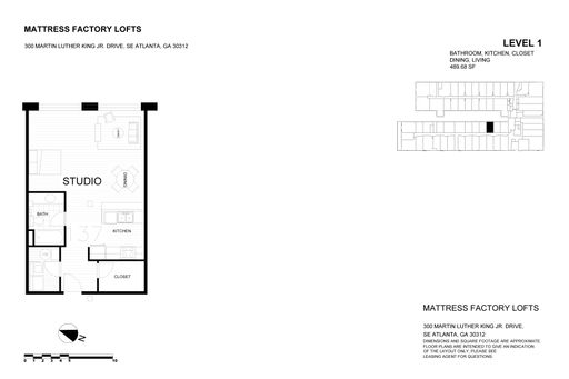 Studio Rental – 300 Martin Luther King Jr Dr SE, 300-137, Atlanta, GA 30312