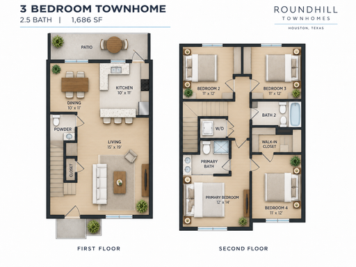 3 Bedroom Rental – 601 Cypress Station - 906, Houston, TX 77090