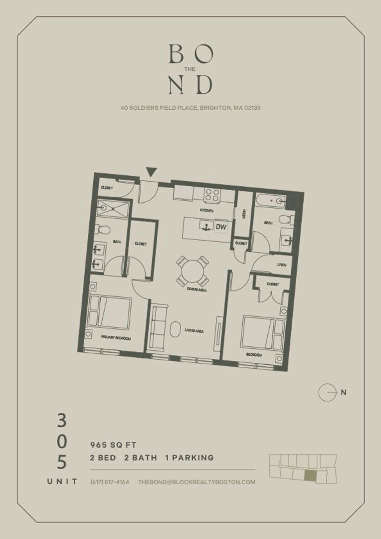 Brighton Apartment: 40 Soldiers Field Place