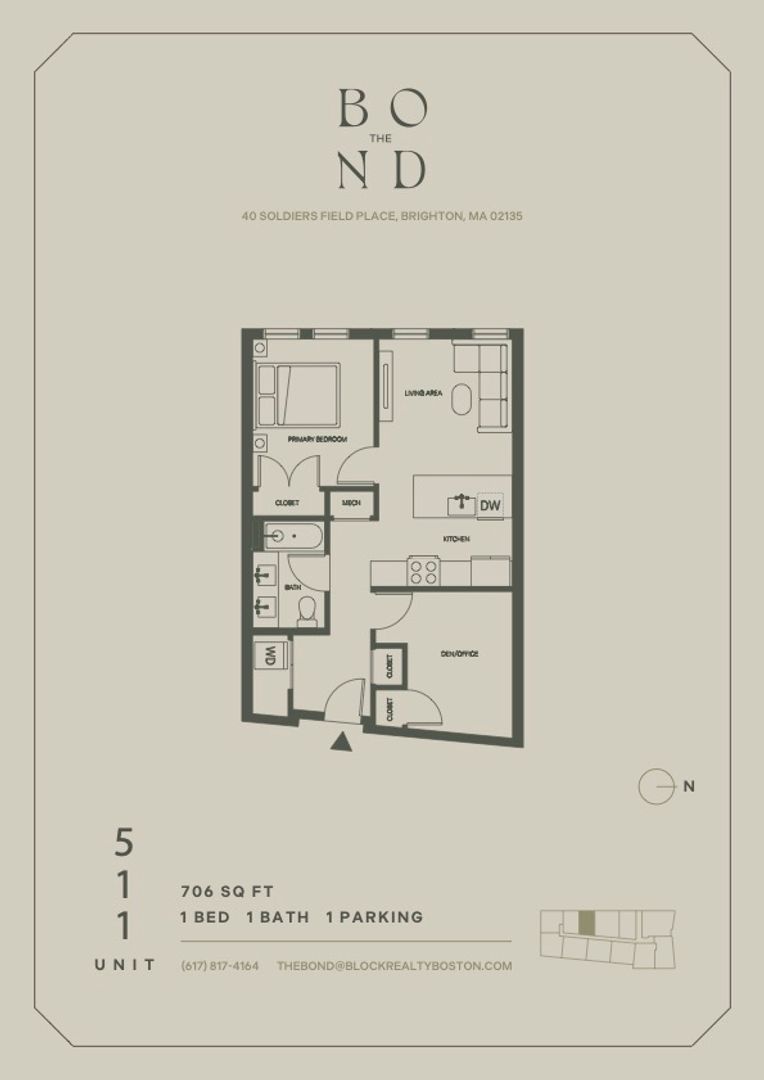 Brighton Apartment: 40 Soldiers Field Place