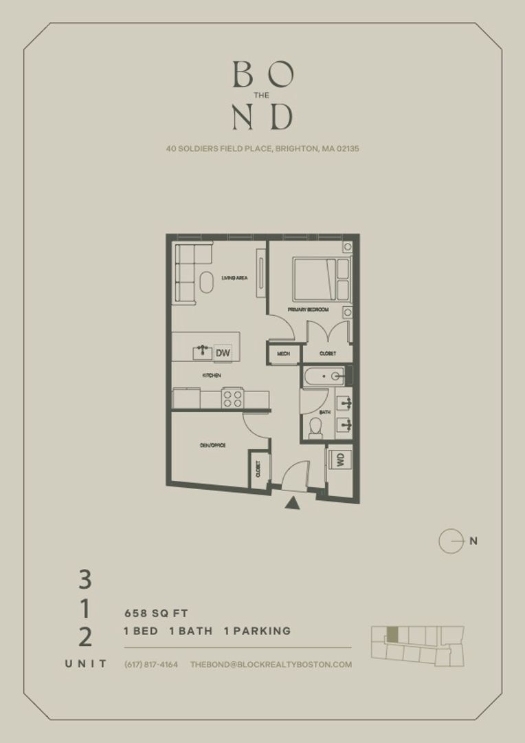 Brighton Apartment: 40 Soldiers Field Place