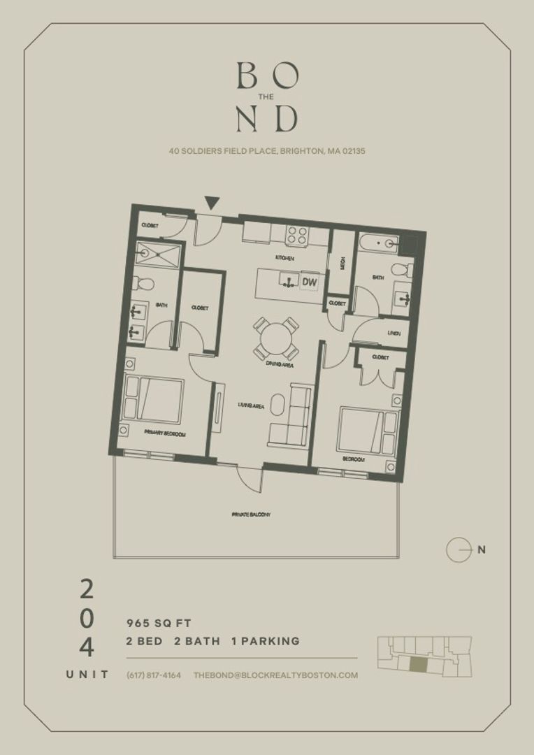 Brighton Apartment: 40 Soldiers Field Place