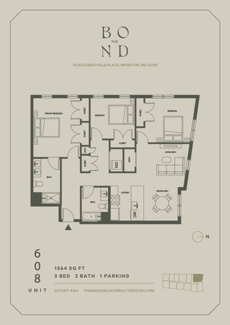 Brighton Apartment: 40 Soldiers Field Place