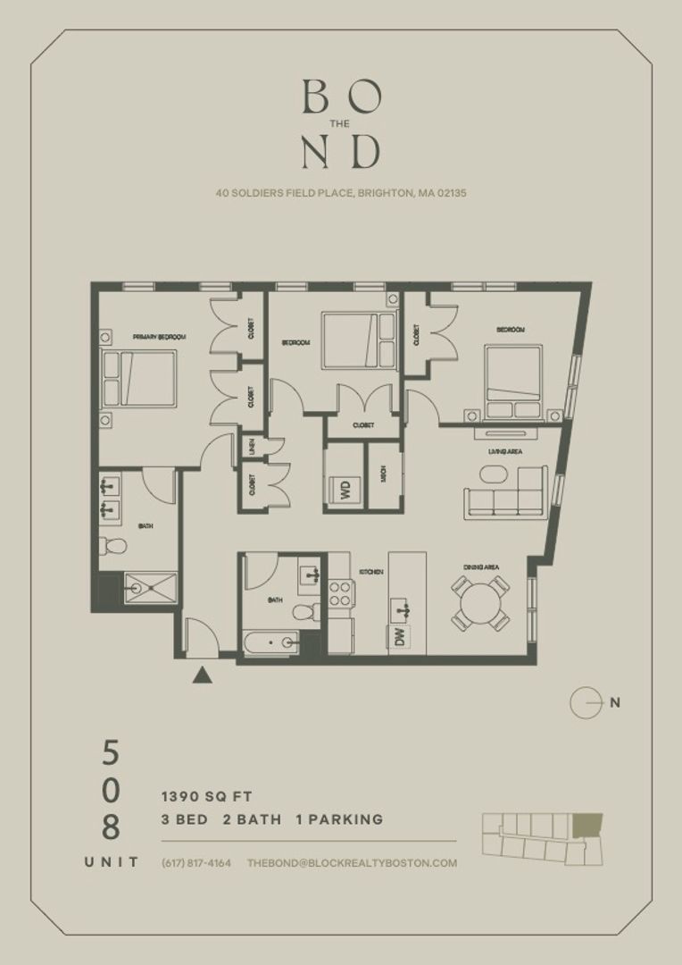 Brighton Apartment: 40 Soldiers Field Place