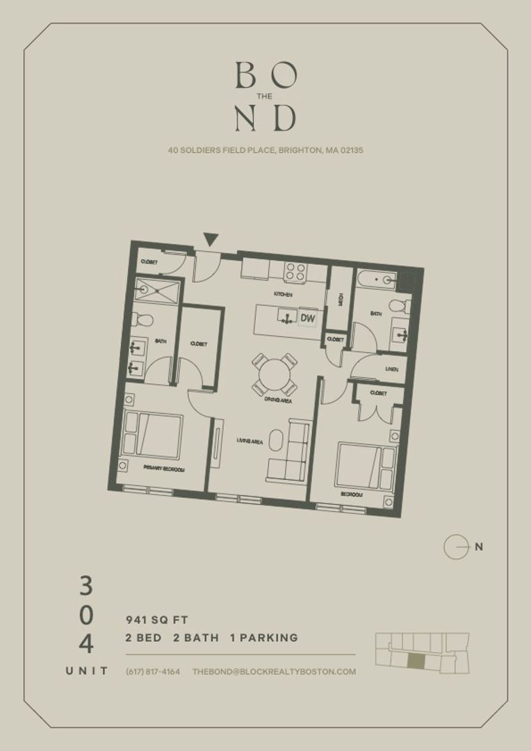 Brighton Apartment: 40 Soldiers Field Place