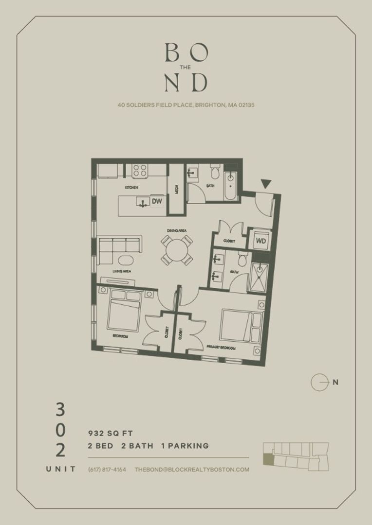 Brighton Apartment: 40 Soldiers Field Place